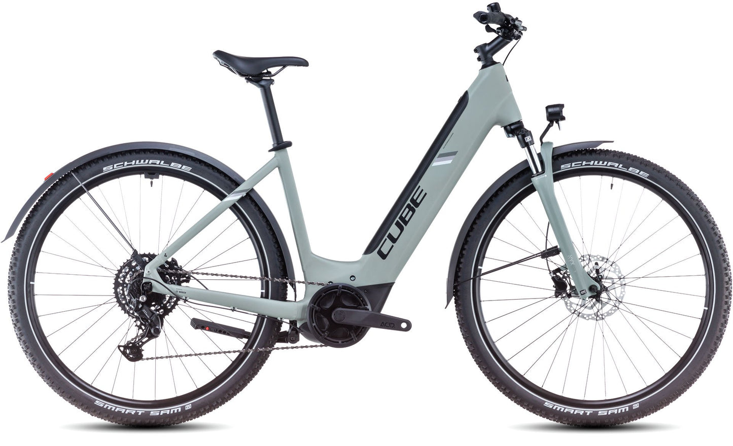 CUBE Nuride Hybrid Performance 500 Easy Entry All - Swamp Grey/Black