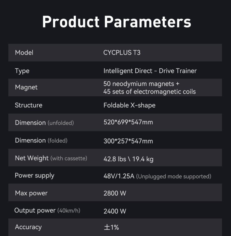 CYCPLUS T3 Smart Trainer