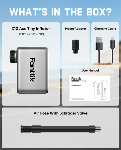 Fanttik X10 Ace Tiny Electric Bike Pump